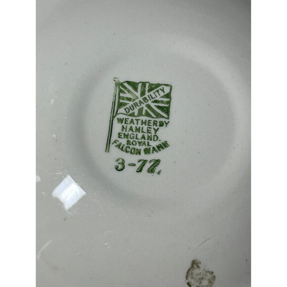 Old English Hotplate Embossed H & R Johnson Ltd. 6 " Round Coach House - Picture 3 of 5